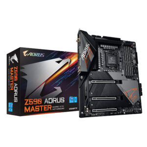 GIGABYTE Z590 AORUS Master Motherboard with 18+1 Phases Digital VRM Solution, AQUANTIA, 10GbE LAN, Intel WiFi 6E 802.11ax 2T2R & BT 5 with AORUS Antenna