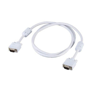Terabyte Male To Male Vga To Vga Converter Adapter Cable 1.5 Meter, Support Pc/Monitor/Lcd/Led, Plasma, Projector, Tft (White)