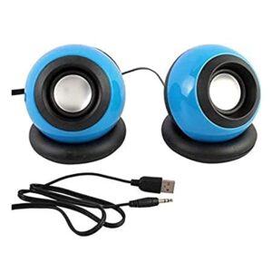 Techworld Terabyte Terabyte Clarion TB-008 USB 2.0 Mini USB Speaker for Laptop and Desktop (Blue)