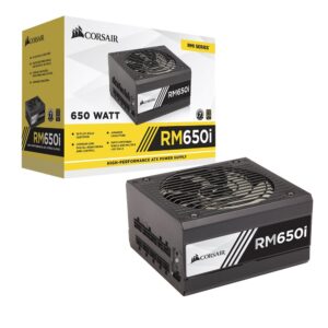 Corsair RMi Series RM650i ATX/EPS Fully Modular 80 Plus Gold Power Supply- Black