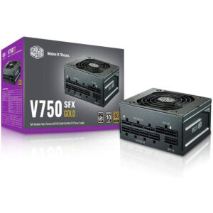 Cooler Master V750 SFX Gold 80 Plus Gold Certified, Fully Modular Power Supply - Black