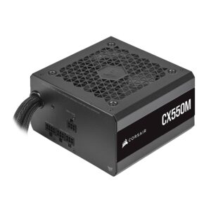 Corsair CX-M Series CX550M Semi-Modular Low-Noise ATX Power Supply, Black