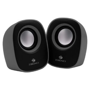 Zebronics Pebble New 2.0 Multimedia Speaker for Laptop / Desktop (Color may vary)