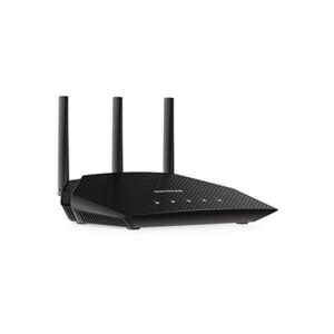 Netgear 4-Stream Wi-Fi 6 Router (RAX10), AX1800 Wireless Speed (Up to 1.8 Gbps), 1,500 sq. ft. Coverage, Black (RAX10-100EUS)